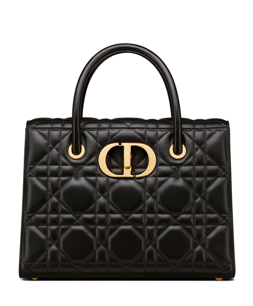 Christian Dior Large St Honore Tote Black